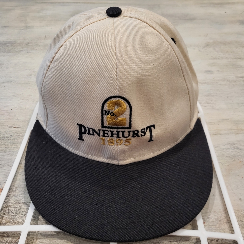 Vintage Roxxi Pinehurst #2 Golf Hat Stretch Fitted Size 6 7/8 to 7 1/4